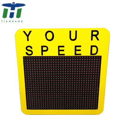 China Digital Instant Traffic LED Vehicle Doppler Speed ​​Meter Sign Board 510*380 Or Customized for sale