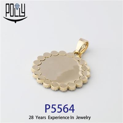 China Wholesale Outlet Men's 925 Silver Iced Out CZ Hip Hop Jewelry Picture Frame Pendant Pendants In Stock for sale