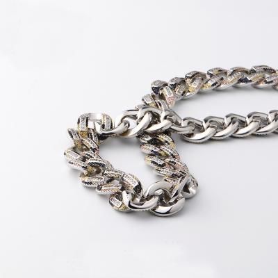 China Hot Men's Jewelry 925 Cuban Chains Men's Hip Hop Bracelet Men's Silver Jewelry 20