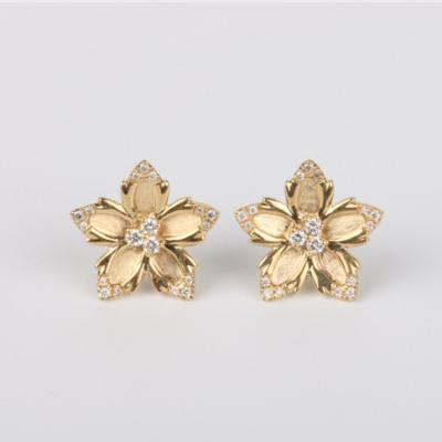 China Hiphop fashion hot sale earring designs new models earrings sun flat ladies gold micro earrings for sale