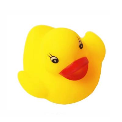 China Cognitive Floating Toy Mini Yellow Rubber Duck PVC Bath Toy Noise Floating Ducks Kids Swimming Beach Gifts for sale