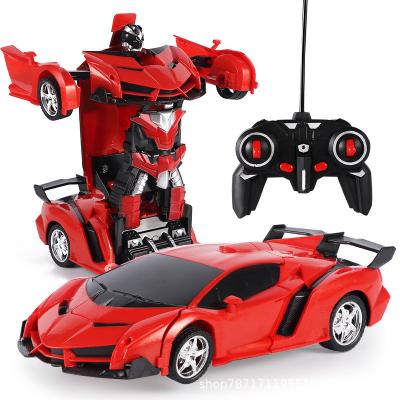 China RC Model Wholesale Funny Hot Sale Controlled Deformation Remote Control Toy Robot Car Transformation for sale