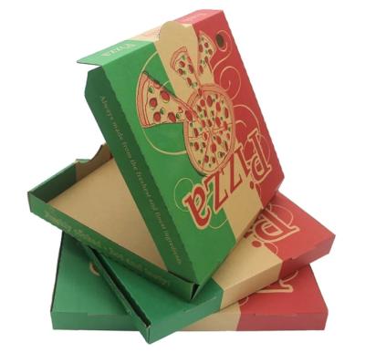 China Biodegradable Pizza Box Factory Direct LOGO Brand Size Custom Fancy Printing 5 Ply 7 Ply Foldable Strong Corrugated Cardboard Box Fast Delivery for sale