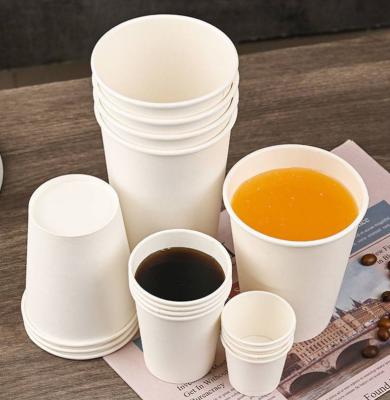 China Biodegradable custom printed wholesale black hot single wall biodegradable coffee disposable paper cups with lids for sale