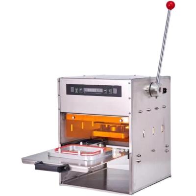 China Food semi-automatic aluminum foil container sealing machine can be customized size sealing machine for sale