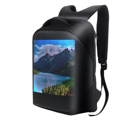 China Hot Selling Mobile APP Controlled Smart Advertising Led Backpack Customized High Resolution And Ultra Clear LED Display Backpack 25*25 25*25 for sale