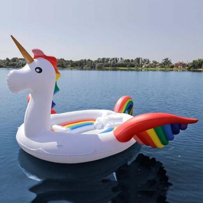 China Giant Airtight Airtight Unicorn Pool Float 6 Person Inflatable for sale