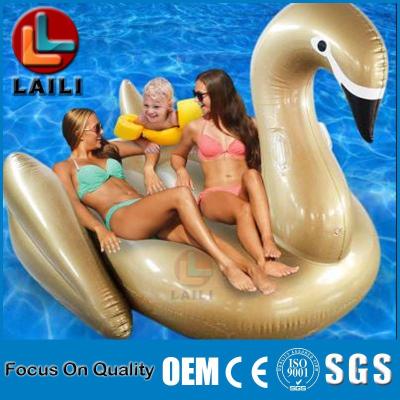 China Airtight Airtight 0.3 Mm Thickness Airtight Pool Float Swan Swan Eco - Friendly PVC for sale