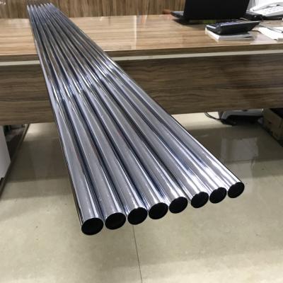 China Strong Clothing 25x3M Iron Chrome Wardrobe Rails Steel Rods Standard Length Tubes With Cost-effectivel for sale