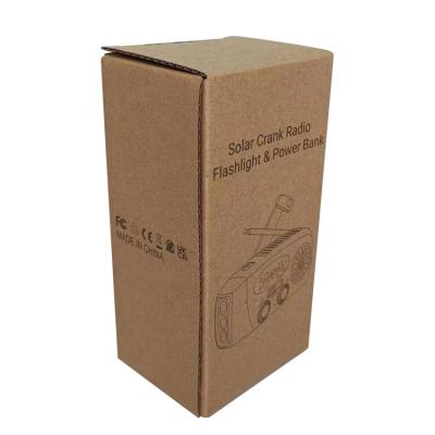 China Recyclable color paper printedornaments custom size product card corrugated wood packing box for sale