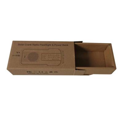 China Recyclable Custom Size Custom Printed Radio CorrugatedDrawer Packaging Packaging Box for sale