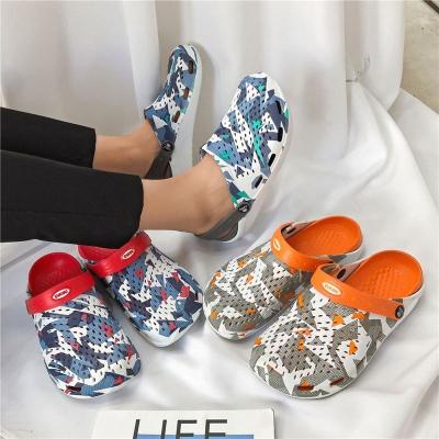 China New 2021 Light Women Clog Male Slipper Mingxing Summer Cross Naked Massage Sandalias Male Men's Sandals for sale