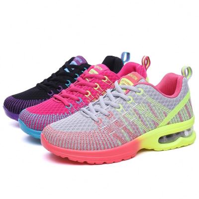 China Designer Air Fashion Shoes Ladies Anti-slippery Rubber Sneakers, Custom Running Flats Women Sport Shoes for sale