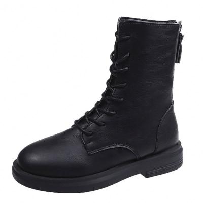 China 2019 New Factory Fashion Woman Fashion Winter Round Main Martens Direct Quilting Comfortable Boots Fur Anti-slippery Boots For Women for sale