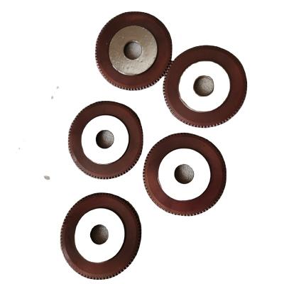 China Wholesale price cutter carbide blade round industrial cutting circular slitting blade for gummed tape slitting for sale