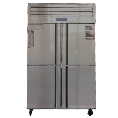 China Double-temperature Small Industrial Mini Freezer Upright Double Door Refrigerators And Freezers for sale