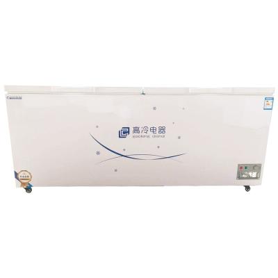 China Hotel Newly Designed Stainless Steel Mute Deep Chest Freezer For Freezing for sale