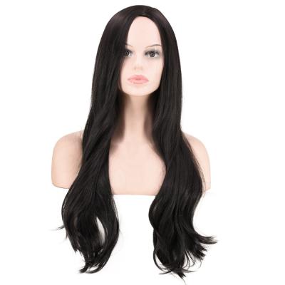 China Hot Selling Full Lace Silky Straight Synthetic Natural Hair Wig Curly Lace Wig for sale