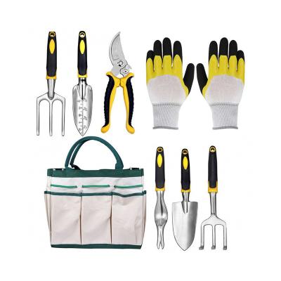 China 8Pcs Gardening Tool Kit Gardening DIY Tools with Cultivator Hand Rake, Graft Trowel for Weeding, Loosening Soil for sale