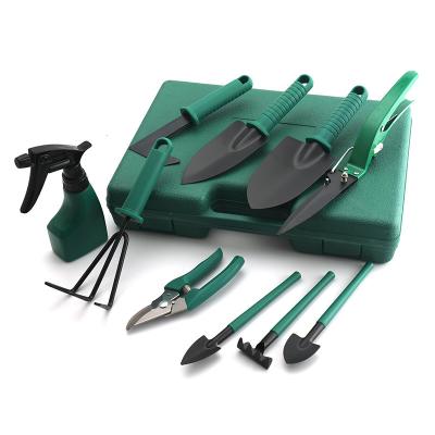 China 11pcs Flower/Green Plant Stainless Steel Gardening Tool Kit with Carrying Case for Flowers Planting Potted Plants Pruning Shovel Weeding for sale