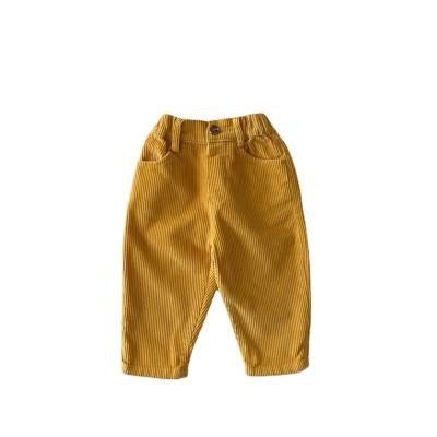 China Kids Solid Color Breathable Pants For Girls Spring Autumn Soft Trousers Children Corduroy Harem Pants Girls And Boys for sale