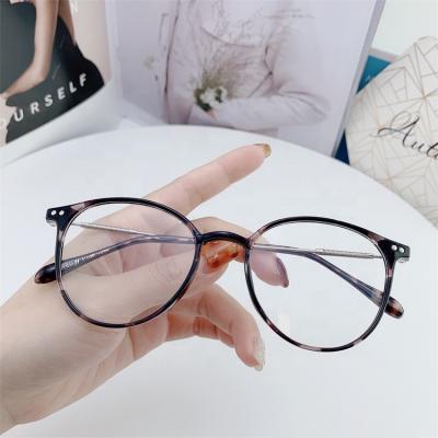 China vintage blue light 9531 glass frame tr90 fashion round eye protection style Anti-blue blocking glasses for sale