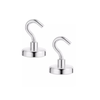 China High quality environmental friendly 16mm 25mm 40mm diymag magnetic hooks, 22 lbs magnet hooks and hangers for sale