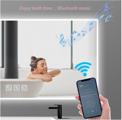 China Blue Tooth Music Mirror Calls Customized Blue Tooth Sensor Contact Smart LED Infrared Switch Mirror EG. - XM319-3B for sale