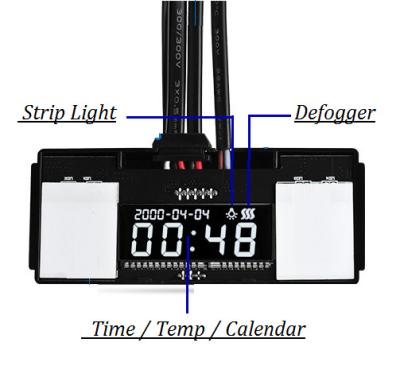 China Infrared Mirror Calendar Switch Time Temperature Mirror Touch Switch Top Quality Sensor Mirror LCD Touch EG. - SS-DL1 for sale