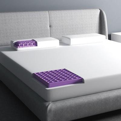 China King Queen 10inch Mattress Purple Weightless Silicon Band Massager GelFlex Material Rubber Elastic Hybrid Orthopedic Grid for sale