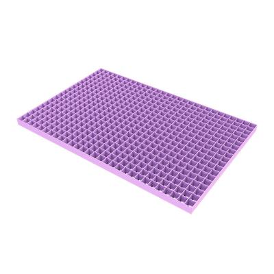 China King Size Memory Foam Bedroom Violet Resin Strip Fresh Exhaled Massage With Gel Grid Mattress Topper Protector for sale