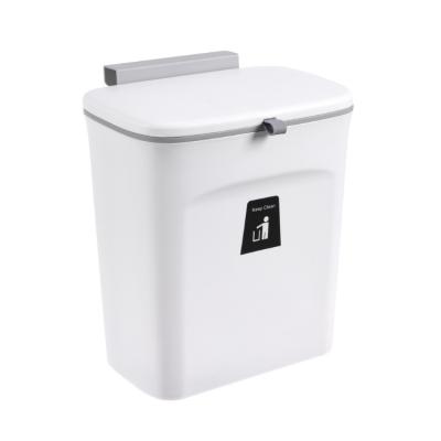 China Eco - Friendly Kitchen Storage Wall Mounted Door Hanging Box Portable Trash Can for sale