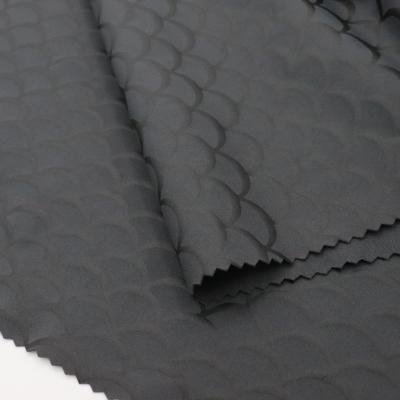 China Full-matte High-stretch polyester spandex coupling stretch coating film fabric for sportswear yoga wear swimwear for sale