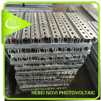 China Easy Installation Galvanized Surface Type CZU Steel For PV Installation for sale