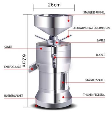 China New hotels type125 stainless steel tofu press making machine soymilk maker price for sale