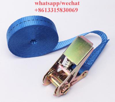 China High Quality Polyester Nylon Ratchet Strap Tie Downs Ratchet Lashing For Cargo Transporting for sale