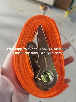 China Orange color Galvanised steel Rachet straps length 5 Meters for sale