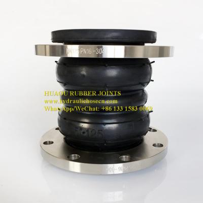 China Double Sphere Rubber Joint, high pressure rubber  joint, big diameter rubber joints, Rubber bellow, for sale