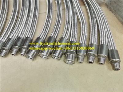 China High Pressure Resistance SS304 Railway Metal Hose 8mm 32mm Outer Diameter for Railway Maintenance for sale