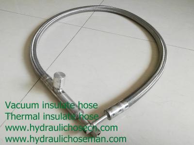 China Liquid nitrogen hose/ Vacuum hose / Vacuum pipe/ Stainless steel vacuum insulate hose / LNG Cryogenic hose for sale