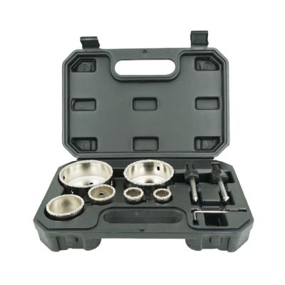 China 9 Pcs Tungsten Carbide Grit Tile Hole Marble Saw Set for sale