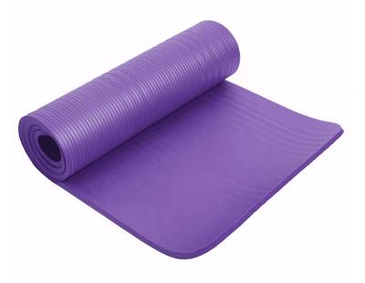 China Custom Manufacturer Eco Friendly NBR Strip Yoga Mat 15mm Thick Anti-Slip Waterproof Washable Durable Anti-Slip 4mm 10mm For Outdoor Gym Exercise Fitness Sports for sale