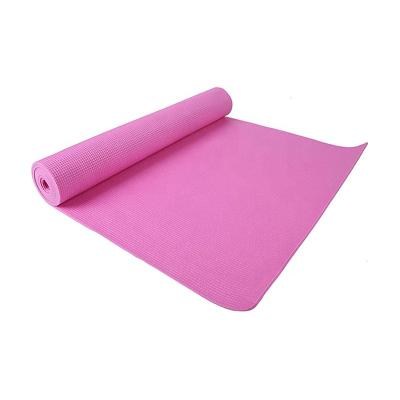 China PVC 4mm Fitness Exercise Non-Slip Mat Thick Flat Support Anti Slip Yoga Mat for sale