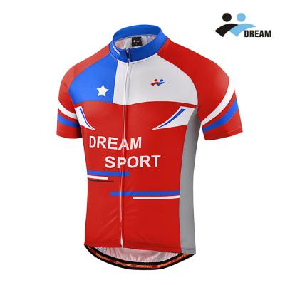 China OEM Antibacterial Bike Cycling Wear 100% Polyester Sublimation Printing Mens Cycling Jersey Wholesale for sale