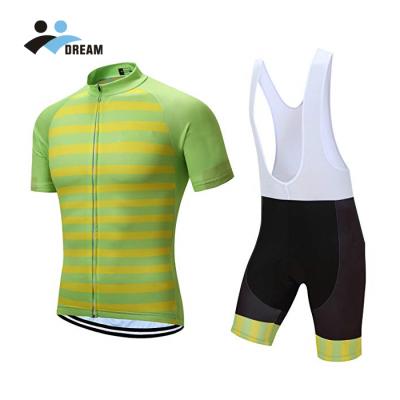 China Breathable Custom Polyester Sublimated Mens Short Sleeves With 3D Gel Protection Tank Top Cycling Set for sale