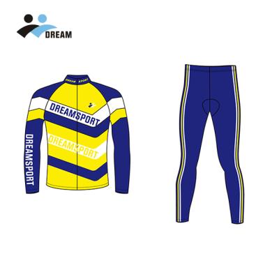 China Wholesale Custom Breathable Winter Long Sleeve Cycling Tank Top With Pants Road Tank Top Cycling Set for sale