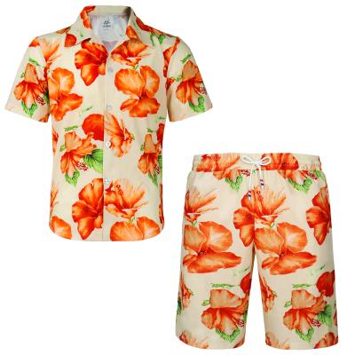 China High Quality Anti-Wrinkle Hawaiian Shirt For Men Loose Shirt Beach Shirts Sublimation Printing Suit for sale