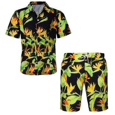 China Anti-Wrinkle Mens Hawaiian Shirts Wholesale Casual Sublimation Beach for sale