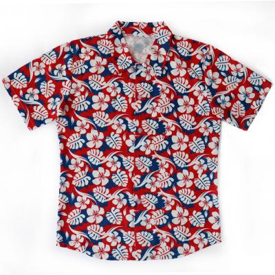 China Hot Selling Anti-wrinkle Summer Beach Casual Wear Tropical Hawaiian Shirts For Men for sale