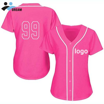 China Wholesale Custom Blank Antibacterial Pink Baseball Tank Tops Baseball Tank Top Women for sale